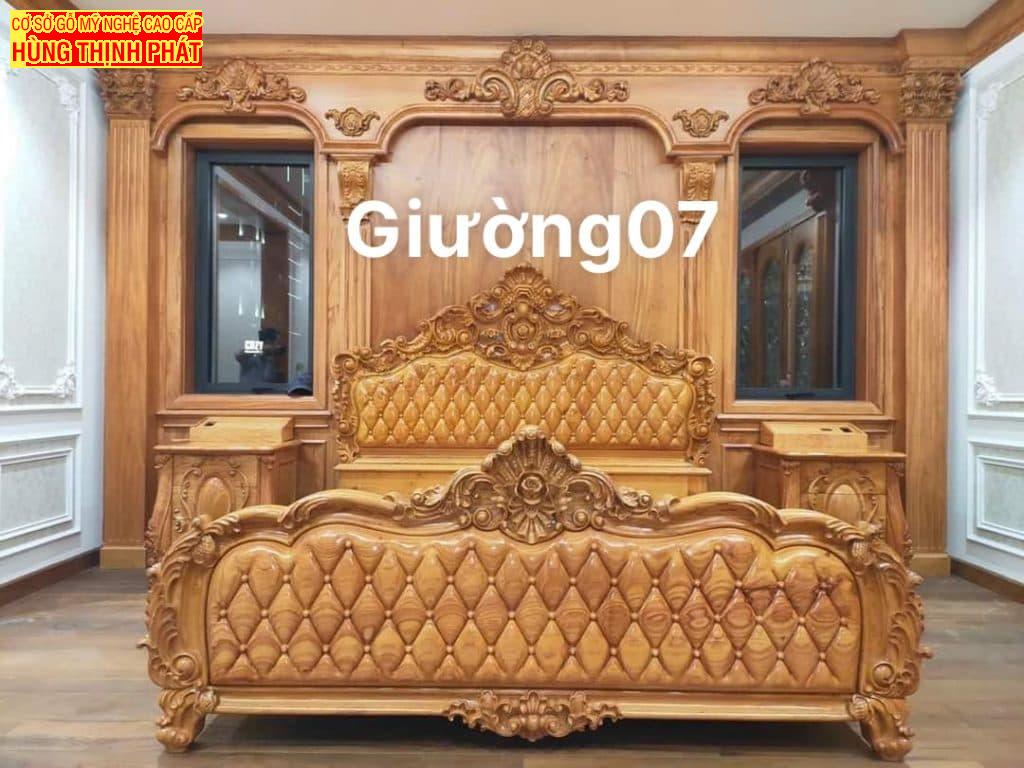 MẪU GIƯỜNG NGỦ GỖ GÕ ĐỎ CAO CẤP