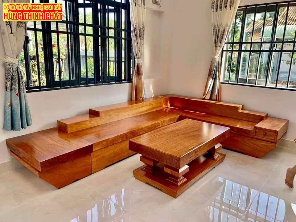 BÀN GHẾ SOFA GỖ GÕ ĐỎ NGUYÊN KHỐI