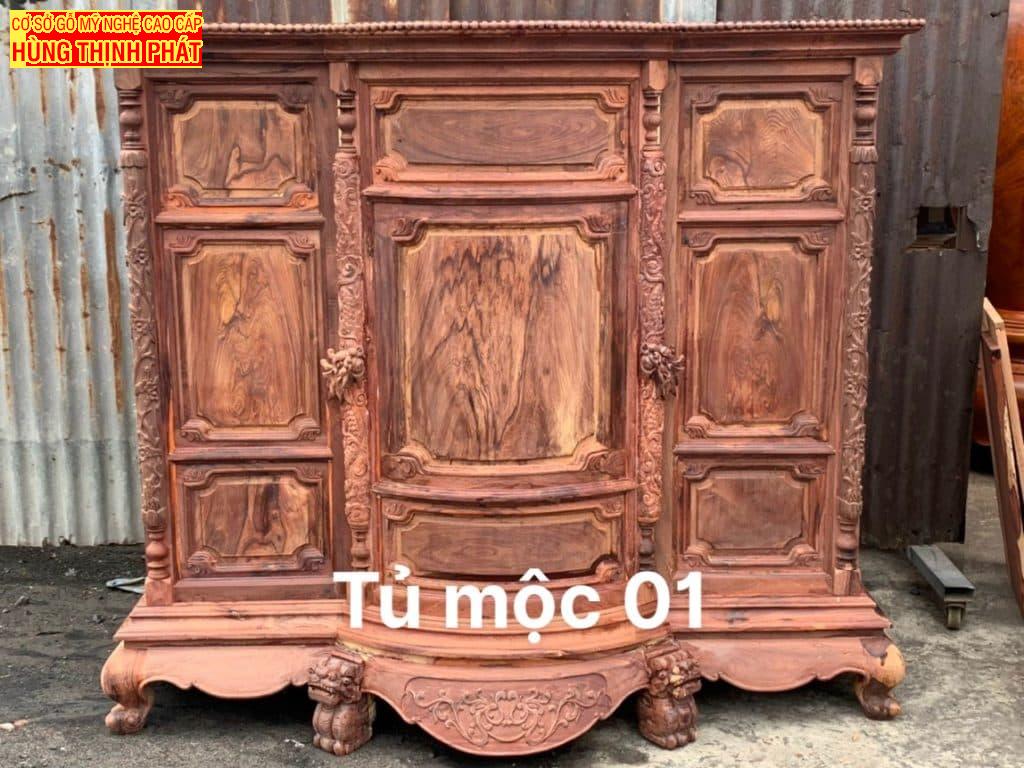 TỦ THỜ GỖ CẨM LAI-TỦ THỜ MẪU BỤNG PHỆ