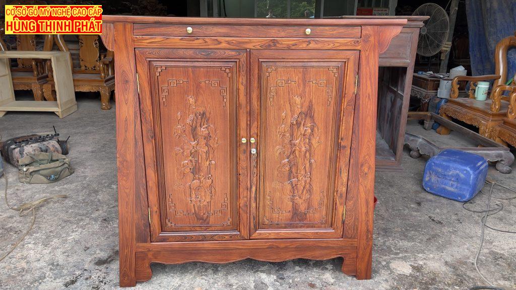 Tủ thờ 2 cánh gỗ Cẩm Lai